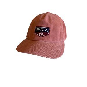 RVCA Pink Corduroy Mid Fit Snapback Hat